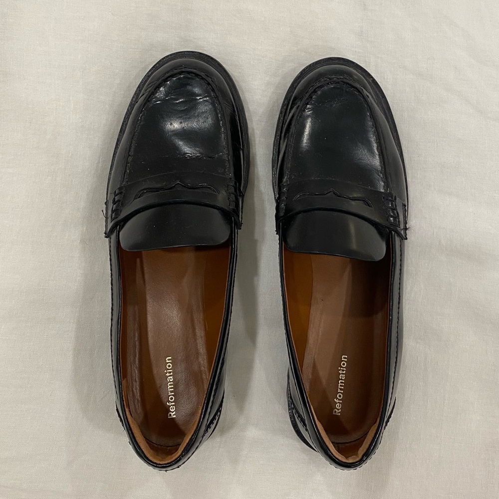 Reformation Agathea Chunky Loafer 9